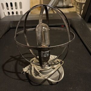 Industrial Metal Cage Table Lamp